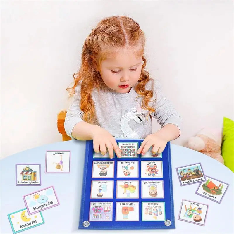 Kinder Lernkalender – Visueller Tagesplan mit 70 Karten