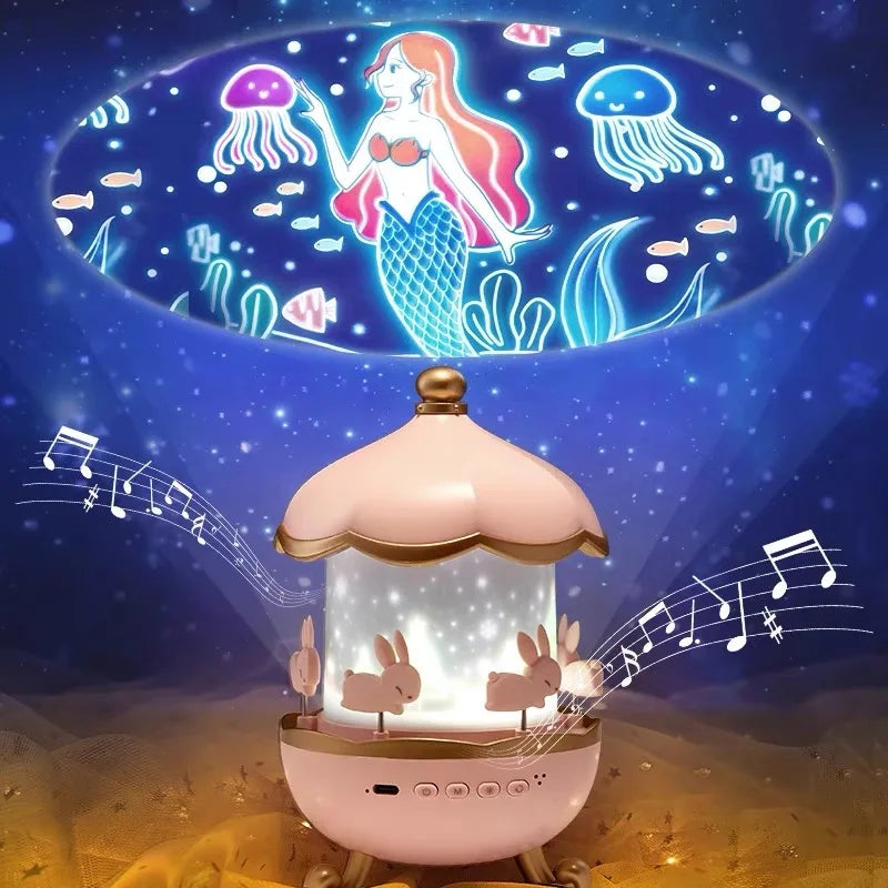 Kinder Nachtlicht Projektor – 12 Filme mit Musik