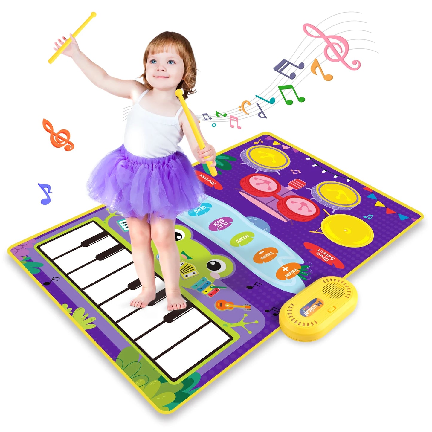 Musikspielmatte für Kinder – Tanzen, Trommeln & Lernen