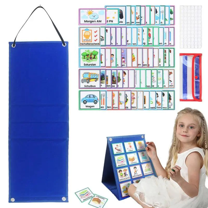 Kinder Lernkalender – Visueller Tagesplan mit 70 Karten